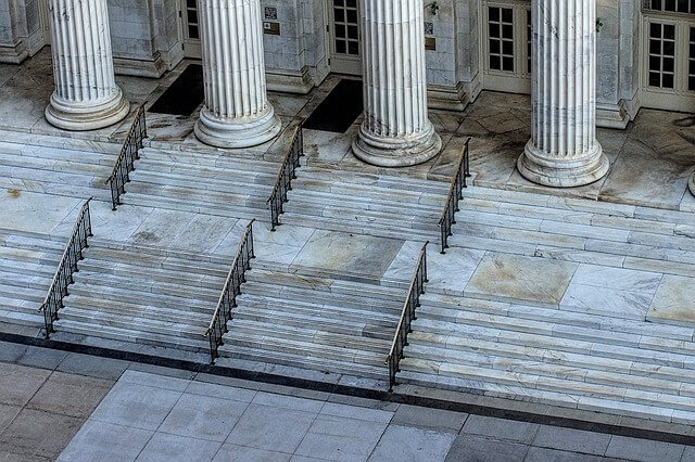 columns of a courthouse